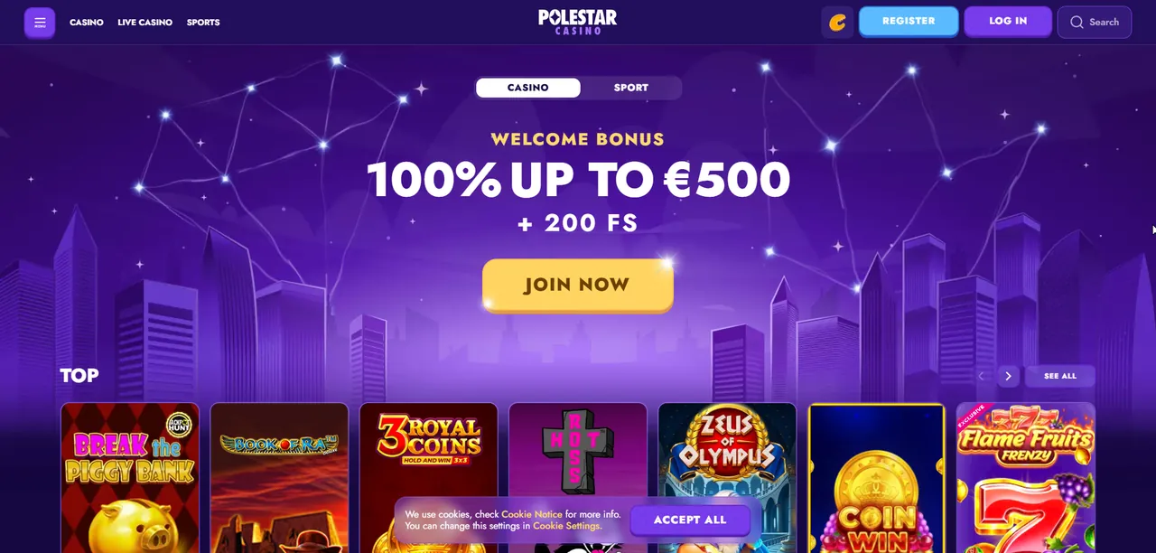 Polestar Casino – Moderne spillplattform med kryptostøtte Casino
